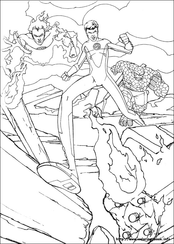 Fantastic Four coloring picture